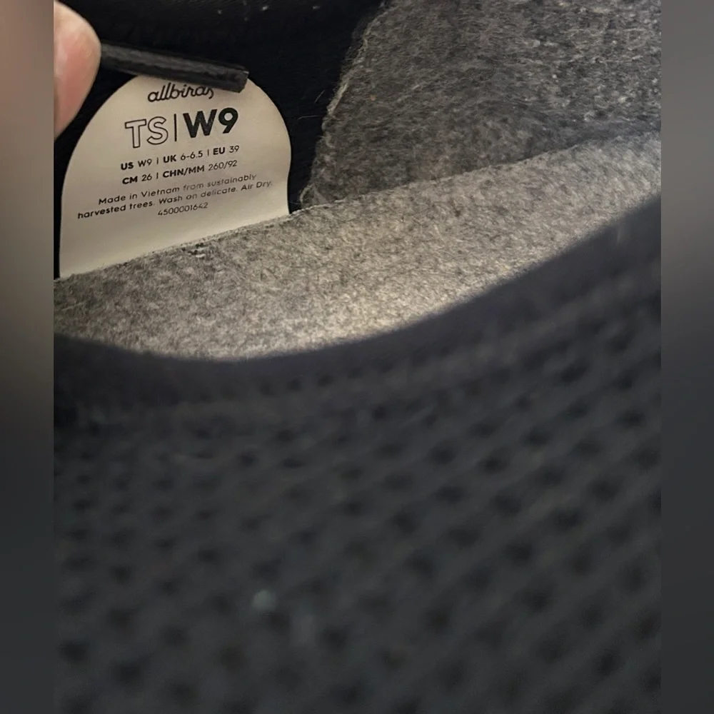 Allbirds Tree Skippers Black Sneakers Women’s 9 Mens EUC - Picture 10 of 10